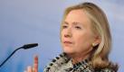 US Außenministerin Hillary Clinton auf der 48. Münchner Sicherheitskonferenz: «Europa ist und bleibt für uns der Partner der ersten Wahl». Foto: Andreas Gebert  Foto: dpa