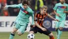 Wieder einmal Lionel Messi: Der Weltfussballer erzielte kurz vor der Pause das 1:0 für den FC Barcelona gegen die Ukrainer von Schachtjor Donezk. Foto: dpa