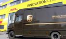 ... gehört unter anderem United Parcel Service (UPS), der auch schon mal die Zentrale der Deutschen Post mit Paketen beliefert. Charakteristisch für das Unternehmen sind die braun-beige gestrichenen Lieferwagen, die aus der Produktion von Daimler stammen. Foto: dpa