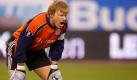 Tore hat dieser Nationalspieler keine geschossen. Dafür hielt Oliver Kahn in 86 Länderspielen den Kasten der DFB-Elf sauber. 1999, 2001 und 2002 wurde der Titan zum Welttorhüter des Jahres ernannt und erhielt bei der Weltmeisterschaft 2002 die Titel Bester Spieler und Bester Torhüter. Seine größten Erfolge mit der deutschen Nationalmannschaft waren der Europameistertitel 1996 und der Vize-Weltmeistertitel 2002. Foto: dpa