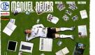 Die Seite von Manuel Neuer ist ein echter Hingucker. Der Schalker Keeper liegt auf dem Rasen, umgeben von Laptop, Terminkalender und Gästebuch. Auf www.manuel-neuer.de erfährt man sogar, wann und wo er seinen ersten Kuss bekam. Foto: news.de