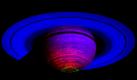 Dieses Bild wurde aus Daten der Nasa-Raumsonde Cassini erstellt und zeigt das Glimmen des Himmelskörpers Aurora, etwa 1000 Kilometer entfernt von der südlichen Polarregion des Saturn. Das Bild ist eines der ersten, das in einer Studie erstellt wurde, um die Emissionen von Aurora abzubilden. Benannt wurde der Himmelskörper nach der römischen Göttin der Morgenröte. Foto: ap