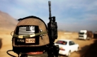 Sergent Phillip M. Huaser der US Air Force überwacht mit einer Division eine Landstraße in der Nähe von Maidan Shar, Afghanistan. Foto: ap