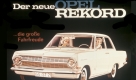 1963 begann die Geschichte des Opel Rekord A. Er wurde zum Inbegriff der biederen deutschen Mittelklasse-Limousine. Foto: Opel