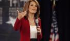 FILE - In this Sept. 5, 2011, file photo Republican presidential candidate, Rep. Michele Bachmann, R-Minn., speaks at the American Principles Project Palmetto Freedom Forum in Columbia, S.C. Most 2012 Republican presidential candidates support proposals that would significantly undercut the independence of federal judges. Bachmann, in criticizing Iowa judges who ruled same-sex marriage legal in the state, described judges as 'black-robed masters.' She said Congress should prevent the courts from getting involved in the fight over same-sex marriage, among other high-profile social issues. (AP Photo/ Mary Ann Chastain, File) Foto: dapd