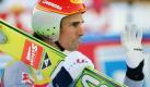 Der Österreicher Felix Gottwald nach seinem Sprung bei den Weltmeisterschaften in der Nordischen Kombination in Seefeld. Bei dem Wettbewerb müssen die Teilnehmer ihr Bestes im Skispringen und Skilanglauf geben, um zu gewinnen. Foto: dpa