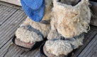 Die von ihm selbst gefilzten Stiefel braucht Öff Öff im Oktober noch nicht. Foto: news.de