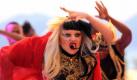 Auch während der Filmfestspiele in Cannes darf Lady Gaga nicht fehlen: hier präsentiert sie ihre aktuelle Single Judas. Foto: dpa