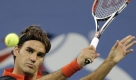 Durch den Sieg über den Schweden Robin Söderling zieht Roger Federer (Schweiz) ins Halbfinale der US Open ein. Foto: dpa