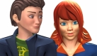 Geben kleine Tipps in GripsKids Deutsch: die Avatare David und Lilly. Zum Start des Spiel können die Spieler sich aussuchen, von welcher der beiden Figuren sie sich begleiten lassen wollen Foto: dtp young entertainment