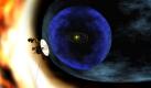 Die undatierte künstlerische Darstellung zeigt die amerikanische Raumsonde Voyager 2 während ihrer Mission. Nach Auswertung der Daten sind Astronomen auf neue Erkenntnisse gestoßen: Der Rand des Sonnensystems ist voller magnetischer Blasen. Das hätten Funde ergeben, die von den beiden Voyager- Raumsonden übermittelt worden seien, teilte die US-Raumfahrtbehörde NASA mit. Foto: dpa