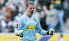 ... die Gladbacher. Letztlich musste aber Borussias Oliver-Kahn-Verschnitt Marc-André ter Stegen zwei Tore hinnehmen. Foto: dapd