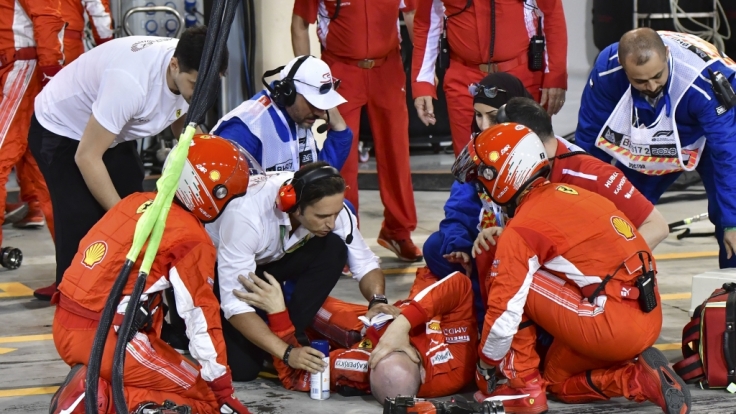 Beim Formel-1-Rennen in Bahrain kam es zu einem schweren Unfall.