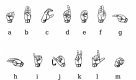Neben den symbolischen Gebärden nutzen Gehörlose auch das Fingeralphabet, um einzelne Buchstaben und Zahlen darstellen zu können. Foto: wikipedia
