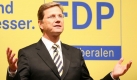 Der FDP-Vorsitzende Guido Westerwelle: Die FDP schließt  eine Ampelkoalition definitiv aus. Foto: dpa