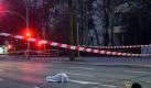 Markierungen der Spurensicherung nach der Schießerei in Berlin Neukölln. Foto: Britta Pedersen Foto: dpa
