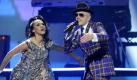 Außer Konkurrenz aber mehr als konkurrenzfähig: Jan Delay heizte beim Eurovision Song Contest in der Pause ordentlich ein. Sein Outfit darf im Vergleich zu den Einrad fahrenden Heinzelmännern aus Moldawien und den irischen Zwillingen noch als dezent bezeichnet werden. Foto: dpa