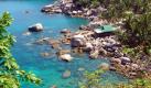 Die Schildkröteninsel Koh Tao ist vor allem bei Tauchern und Schnorchlern sehr beliebt. Ein Ausflug hierher ist ein Muss. Hier sehen Sie die Mango Bay der Insel.  Foto: srt-Archivbild/Franz Winter