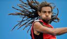 Dustin Brown (ATP 89) hat bei den Australian Open eine große Überraschung verpasst. Der 26-jährige gebürtige Jamaikaner verlor in der ersten Runde einen Fünfsatz-Krimi gegen den an 25 gesetzten Spanier Albert Montanes (ATP 26) mit 4:6, 2:6, 6:3, 6:2 und 5:7. Foto: dpa