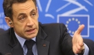 French President Nicolas Sarkozy gestures during a press conference Tuesday Dec 16, 2008 at the European Parliament in Strasbourg, eastern France, after he made final appearance at European Parliament as his presidency of the European Union comes to an end. (AP Photo/Christian Lutz) Foto: ap
