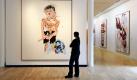 Eine Frau betrachtet am Mittwoch (24.09.2008) in der Kunsthalle Würth in Schwäbisch Hall das Ölgemälde 'Die große Nacht von damals (Remix)' des Künstlers Georg Baselitz aus dem Jahr 2008. Die Kunsthalle zeigt im Rahmen einer großen Baselitz-Werkschau rund 100 Arbeiten aus fünf Jahrzehnten. Die Ausstellung hat ihre Pforten vom 27. September bis 22. März 2009 geöffnet. Foto: Marijan Murat dpa/lsw +++(c) dpa - Bildfunk+++
pixel Foto: dpa