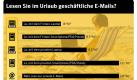 52 Prozent aller Deutschen Arbeitnehmer checken ihre Businessmails auch in den Ferien. Foto: symantec