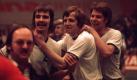 Auf Vereinsebene feierte Brand mit dem VfL Gummersbach bereits 1974 den ersten großen Titel. Gemeinsam mit seinem Bruder Jochen und dem später schwer verunglückten Joachim Deckarm (von links) holte Brand erstmals den Europapokal der Landesmeister. Brands Bart ist hier noch ein zarter Flaum. Foto: imago