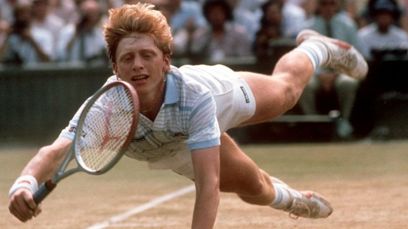 Boris Becker fliegt (Foto)