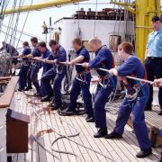 Die Ausbildungsreise auf der Gorch Fock ist kein Urlaub. Die Ausbildungsreise auf der Gorch Fock ist kein Urlaub.