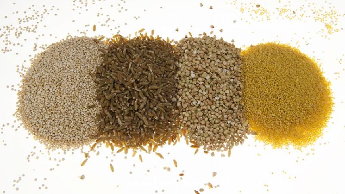 Geballte Körnerkraft: Quinoa, Grünkern, Buchweizen und Hirse sind gesund und vielseitig einsetzbar. (Foto)