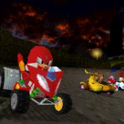 Zweiter stachliger Kandidat im Wettkampf: Knuckles the Echidna darf ebenfalls das Gaspedal bis zum Anschlag durchtreten. Zweiter stachliger Kandidat im Wettkampf: Knuckles the Echidna darf ebenfalls das Gaspedal bis zum Anschlag durchtreten.