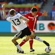 Thomas Müller: Auch er konnte seine Leistung vom Australien-Spiel nicht bestätigen. Thomas Müller: Auch er konnte seine Leistung vom Australien-Spiel nicht bestätigen.