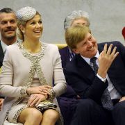 Immer zu Späßen aufgelegt: Maxima und Willem-Alexander aus den Niederlanden. Immer zu Späßen aufgelegt: Maxima und Willem-Alexander aus den Niederlanden.