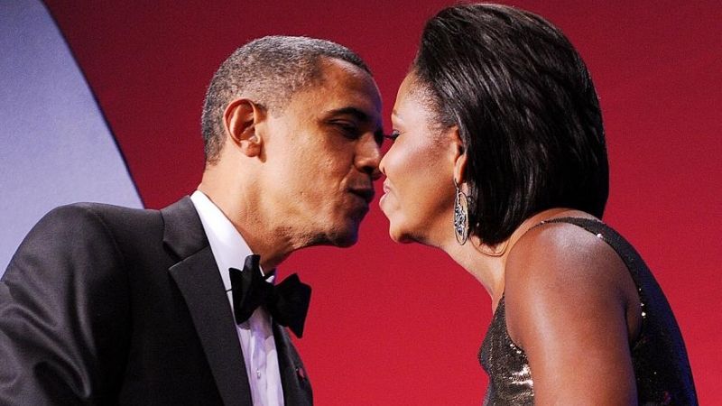 Barack und Michelle Obama (Foto)