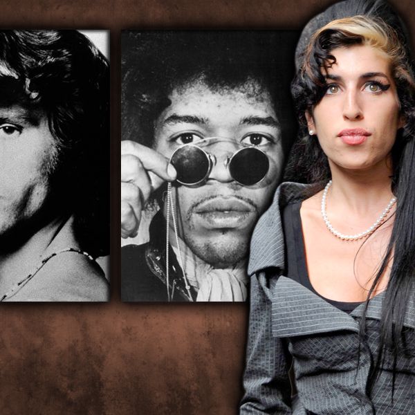 Jim Morrison, Jimi Hendrix und Amy Winhouse