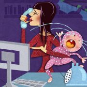 Managerin im Dauerstress - irgendwann wird das der stärksten Mutter zu viel. Managerin im Dauerstress - irgendwann wird das der stärksten Mutter zu viel.