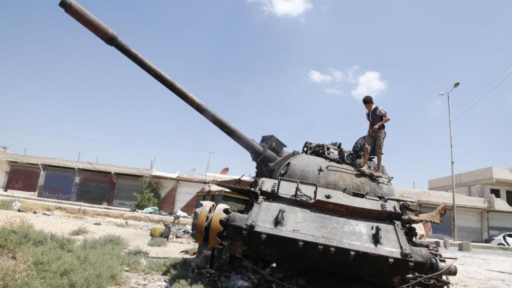Regierungstruppen starten am 28. Juli 2012 eine Großoffensive gegen die Rebellen in der Metropole Aleppo. (Foto)