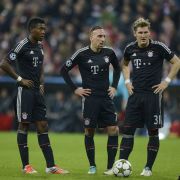 David Alaba, Franck Ribéry und Bastian Schweinsteiger David Alaba, Franck Ribéry und Bastian Schweinsteiger