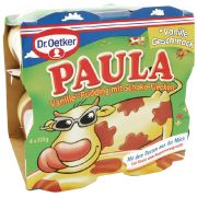 Für den Kuhflecken-Pudding Paula schlägt Hersteller Dr. Oetker Foodwatch zufolge eine wahre Materialschlacht. Für den Kuhflecken-Pudding Paula schlägt Hersteller Dr. Oetker Foodwatch zufolge eine wahre Materialschlacht.