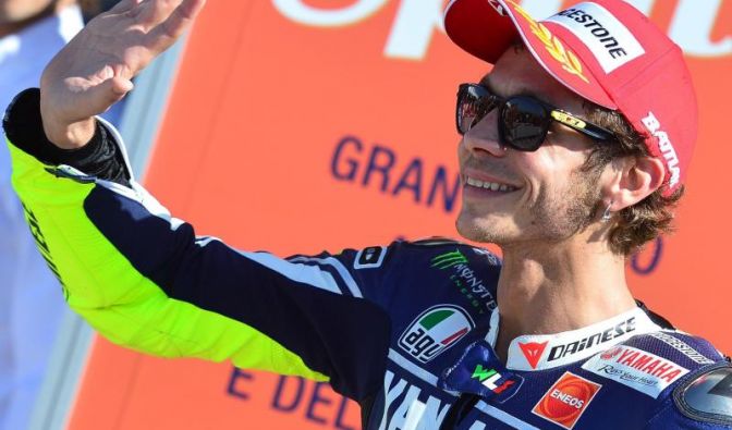 Er ist der Star der MotoGP-Szene: Valentino Rossi. Der Italiener hat neun Weltmeistertitel eingefahren, sieben davon in der Königsklasse. (Foto)