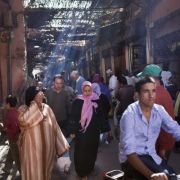 Die Gassen der Medina, der Altstadt Marrakeschs, sind zuweilen etwas überfüllt.
