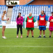 Die Challenge im Fußballstadion hatte es in sich. Die Challenge im Fußballstadion hatte es in sich.