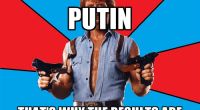Chuck Norris ist unbesiegbar, allwissend und allmächtig. Auf einem Chuck-Norris-Meme ist seine Stimme der Grund für über 140 Prozent für Wladimir Putin.