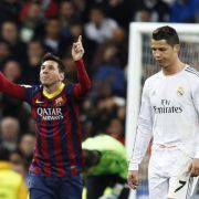 Das ewige Duell der besten Fußballer: Lionel Messi (li.) gegen Cristiano Ronaldo (re.). Das ewige Duell der besten Fußballer: Lionel Messi (li.) gegen Cristiano Ronaldo (re.).