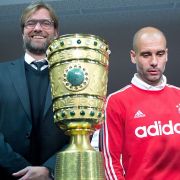 «Kloppo» gegen Pep: Erstmals standen sich Jürgen Klopp und Josep Guardiola in einem wichtigen Finale gegenüber. «Kloppo» gegen Pep: Erstmals standen sich Jürgen Klopp und Josep Guardiola in einem wichtigen Finale gegenüber.
