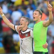 Reif fürs Finale: Bastian Schweinsteiger und Manuel Neuer. Reif fürs Finale: Bastian Schweinsteiger und Manuel Neuer.