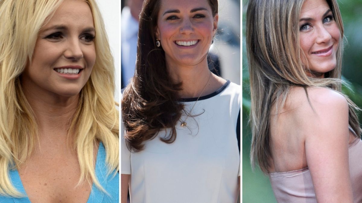 Britney Spears, Herzogin Kate und Jennifer Aniston: Unterschiedliche Figuren, unterschiedlich viele Kilos - wir verraten, was die Promis wiegen. (Foto)