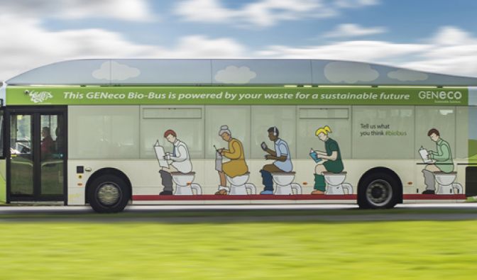 Dieser Bus wird mit Kot betrieben.