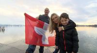 Schweiz: Chris Kühn, Anastasia Hirsch und Sohn Angelo.