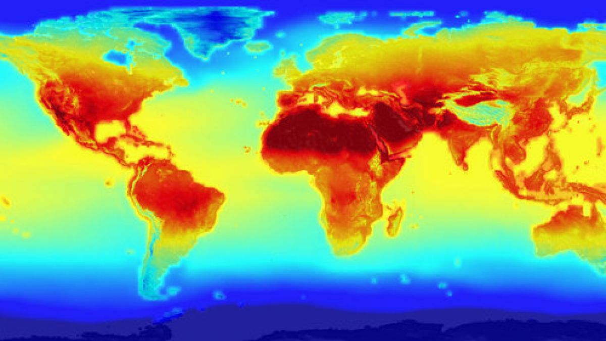 Die Welt-Klimakarte im Jahr 2100. (Foto)
